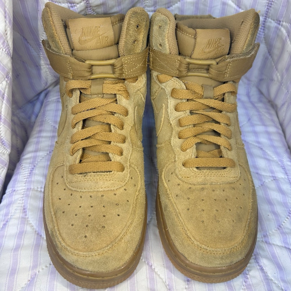 Nike Air Force 1 High '07 LV8 WB Flax Wheat Men's US 6.5Y EU 39 Nubuck Sneakers